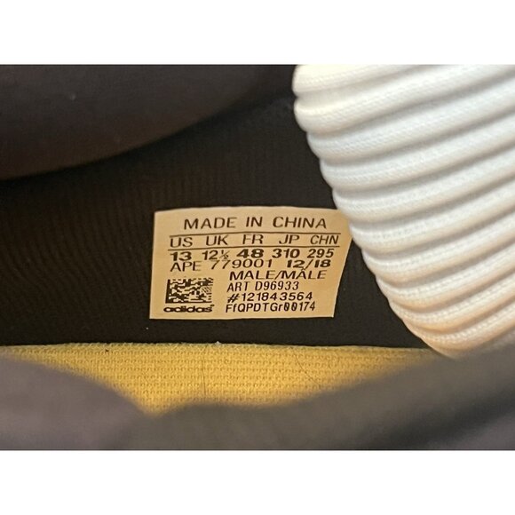 Adidas APE 779001 Mens Size 13 White Gray Stripes Sneakers Lace Up Tennis Shoes - Picture 9 of 10